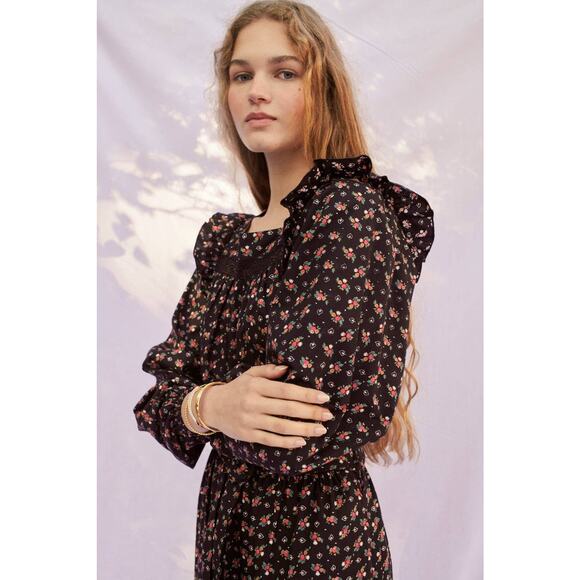 Sonmer Shop USA Dresses & Skirts - Sonmer Wendy Dress in Black Floral